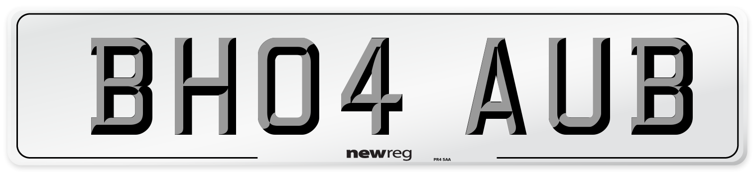BH04 AUB Number Plate from New Reg